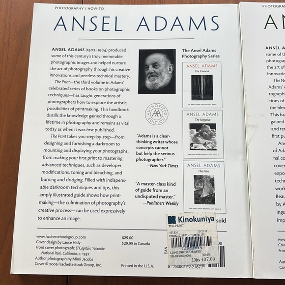 Ansel Adams Photography Series books 2 & 3 - Picture 3 of 6